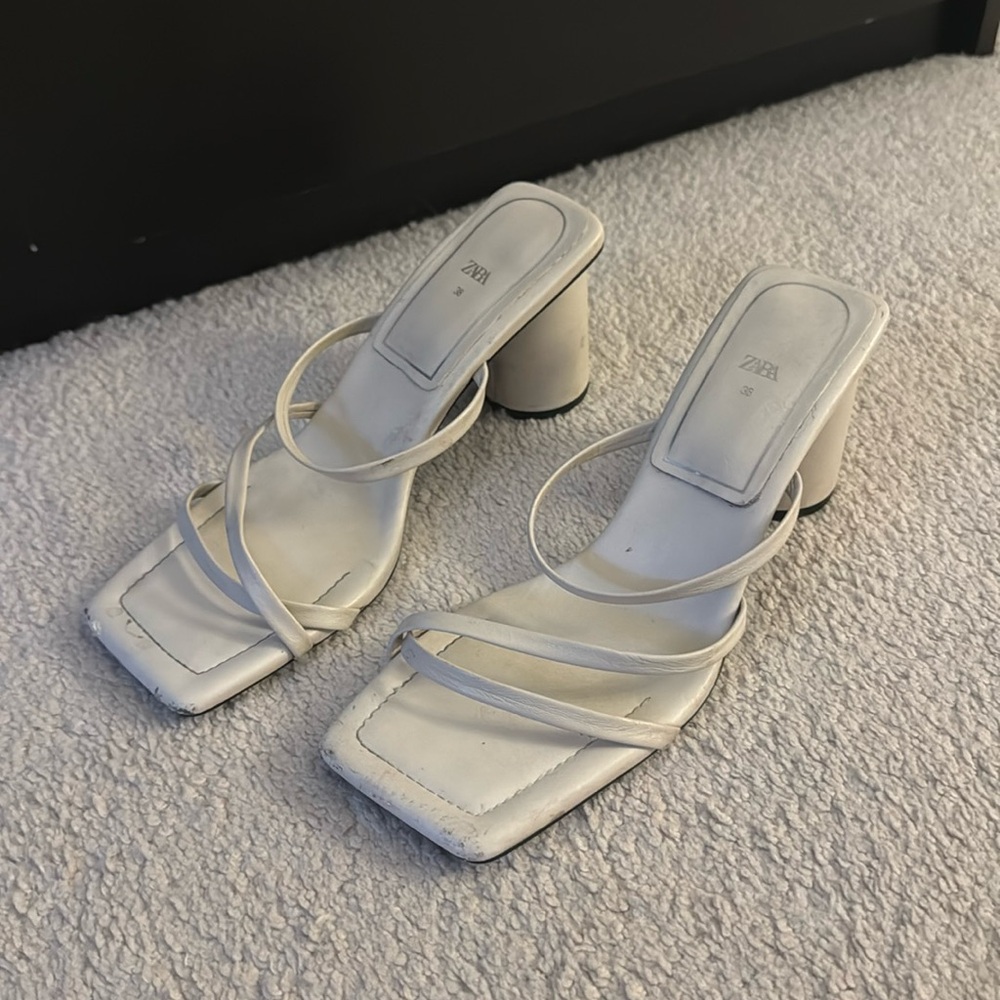 Cream Zara Heels